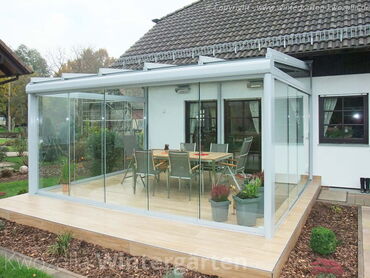 Terrassenüberdachung vom Spezialisten - KWOZALLA in Sachsen - überdachte Terrasse Beispiel