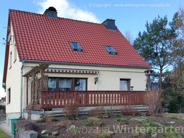 Terrassen vor dem Umbau zu einem Glashaus