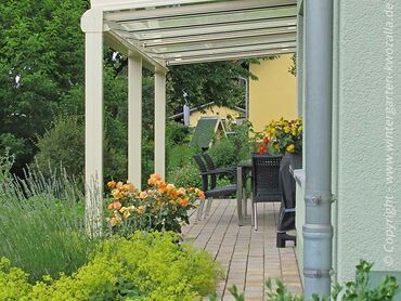 Terrassendach aus Alu und Glas von KWOZALLA Wintergärten in Sachsen - Beispiel