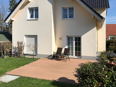 Gartenterrasse vor dem Umbau