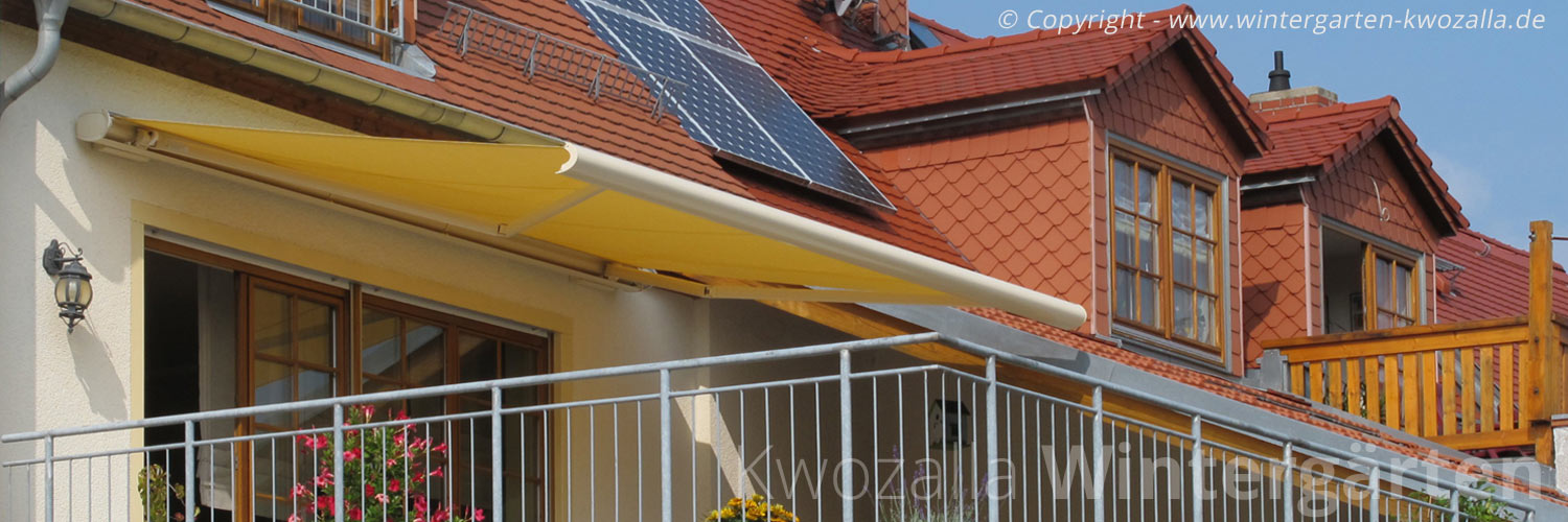 Terrassenmarkisen und Balkonmarkisen - Made in Germany